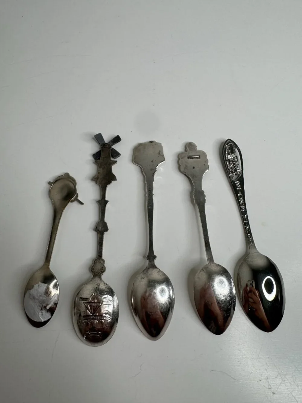 Set of Vintage Souvenir Novely Spoons Stone Mountain Georgia Frankfurt Undergrou